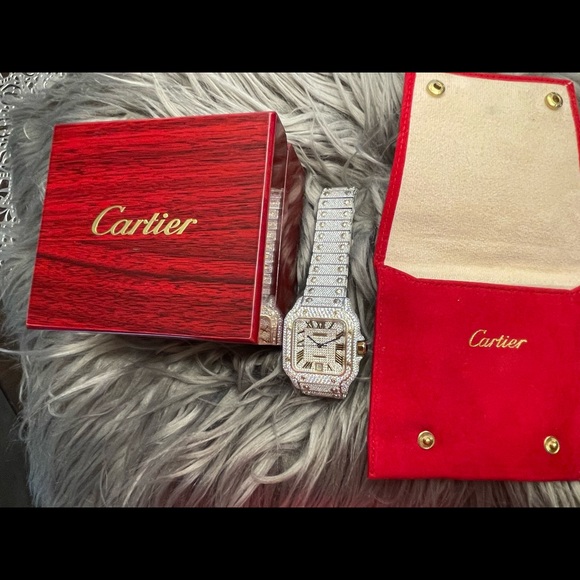 New Cartier Santos Gold Men's Watch - WSSA0018- Two-Tone *LIMITED EDITION* - Picture 1 of 8